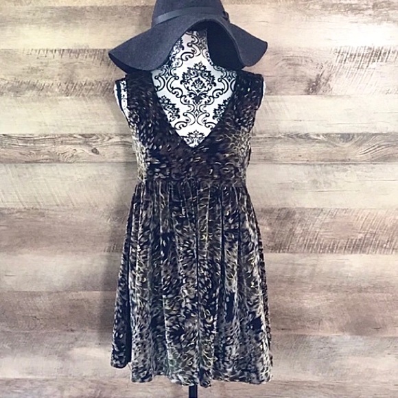 MAJESTIC OLIVE GOLD DRESS